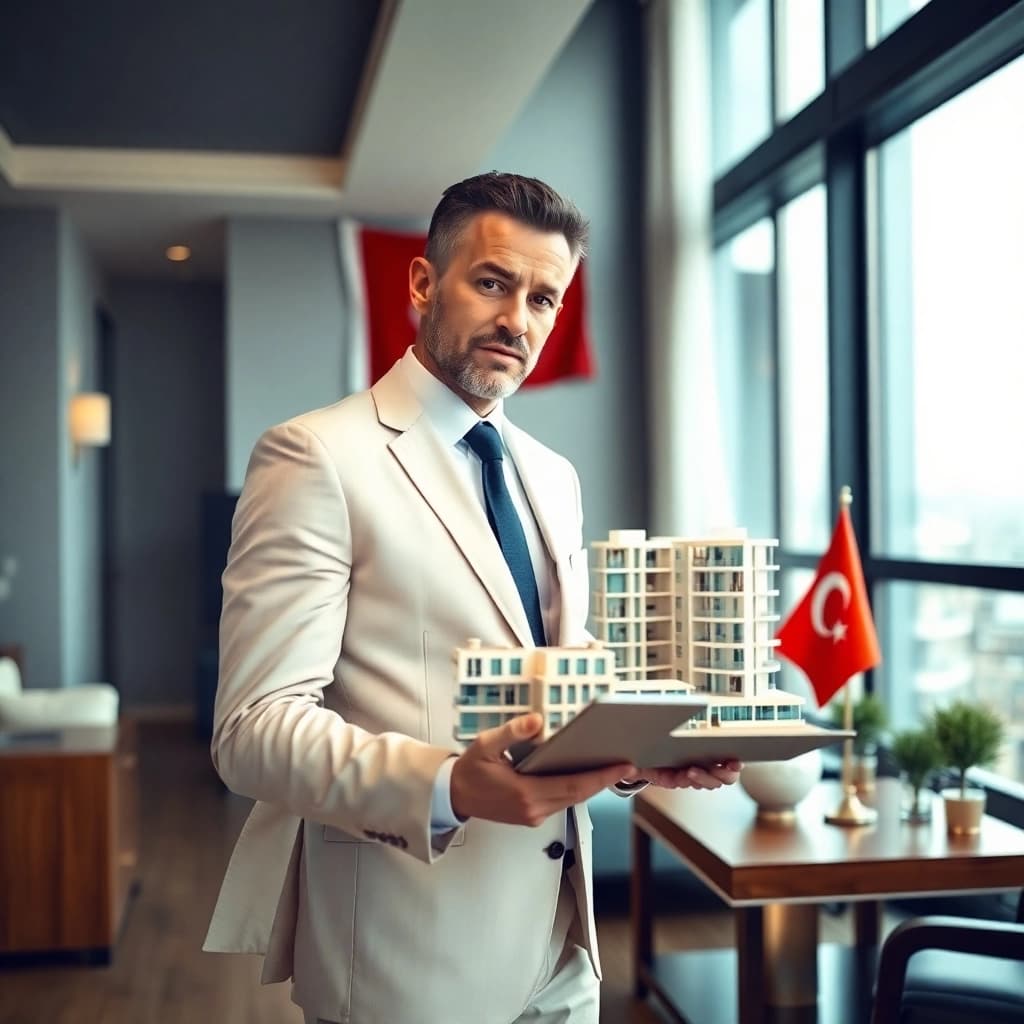 Property purchase documents and keys for Turkey residency